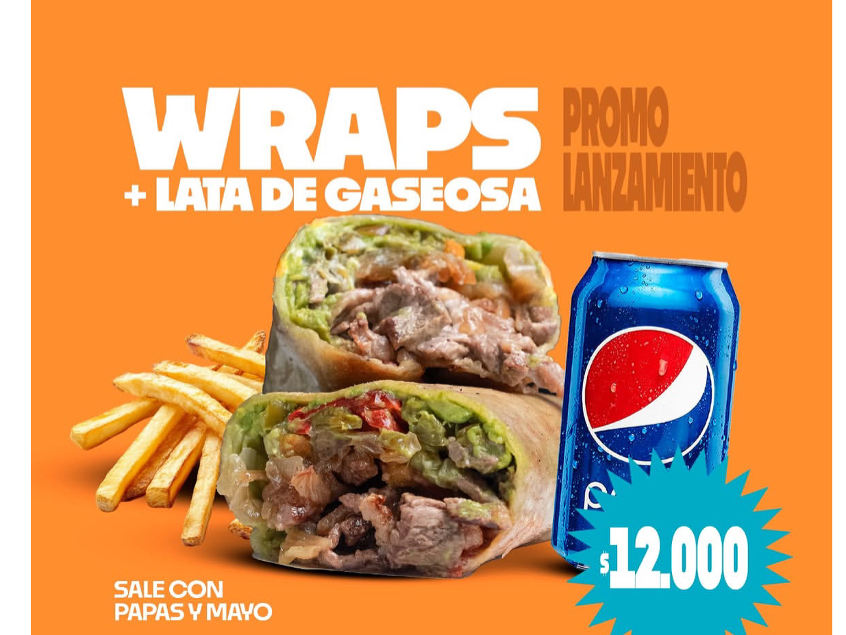 Wraps + lata de regalo