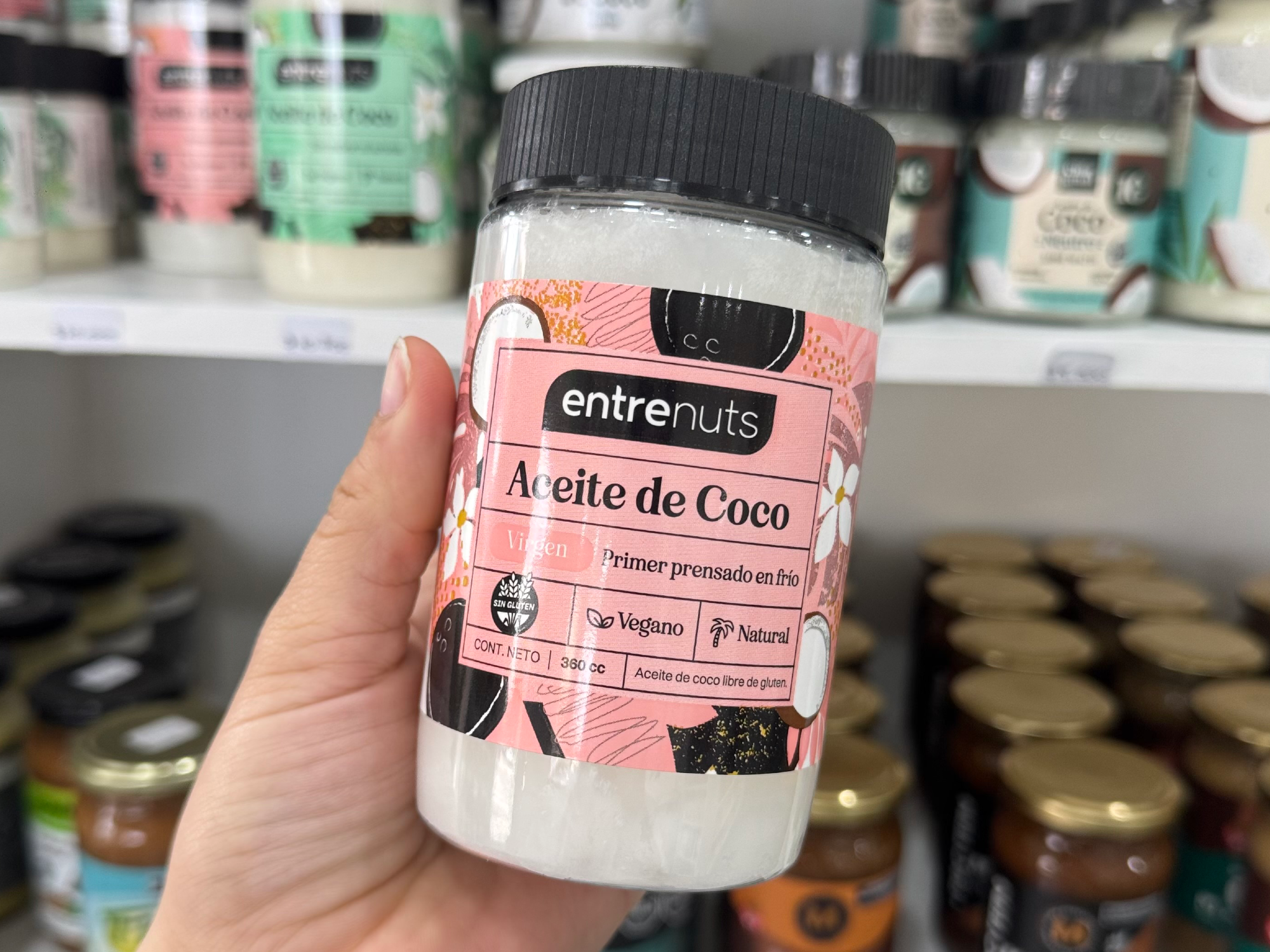 ACEITE DE COCO VIRGEN (entrenuts) 360cc