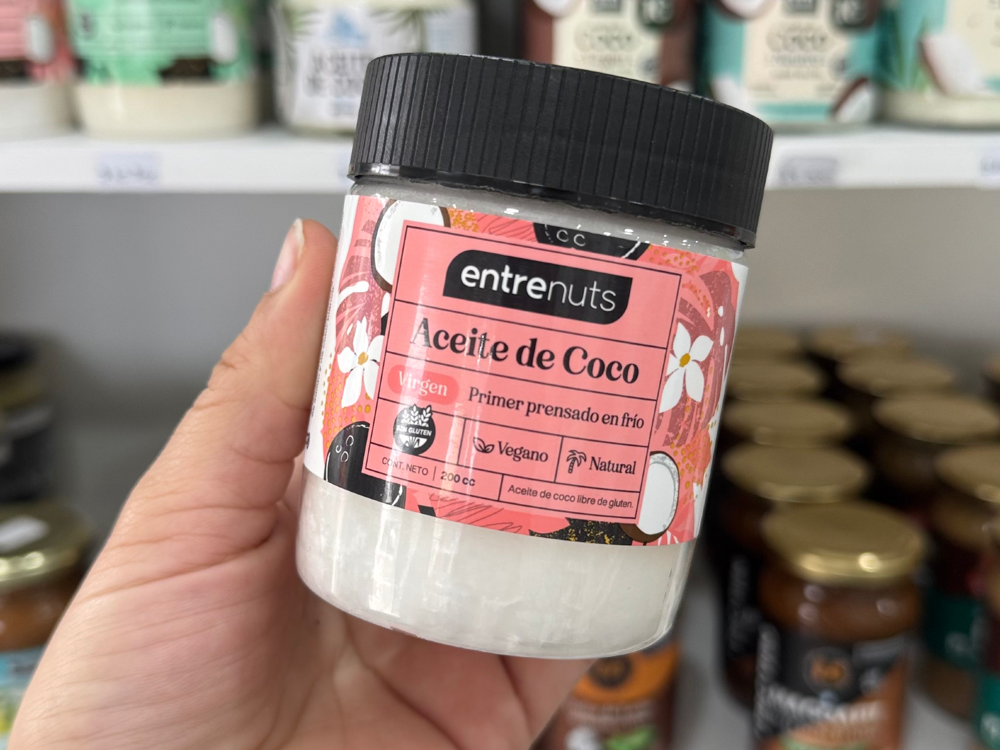 ACEITE DE COCO VIRGEN (entrenuts) 200cc