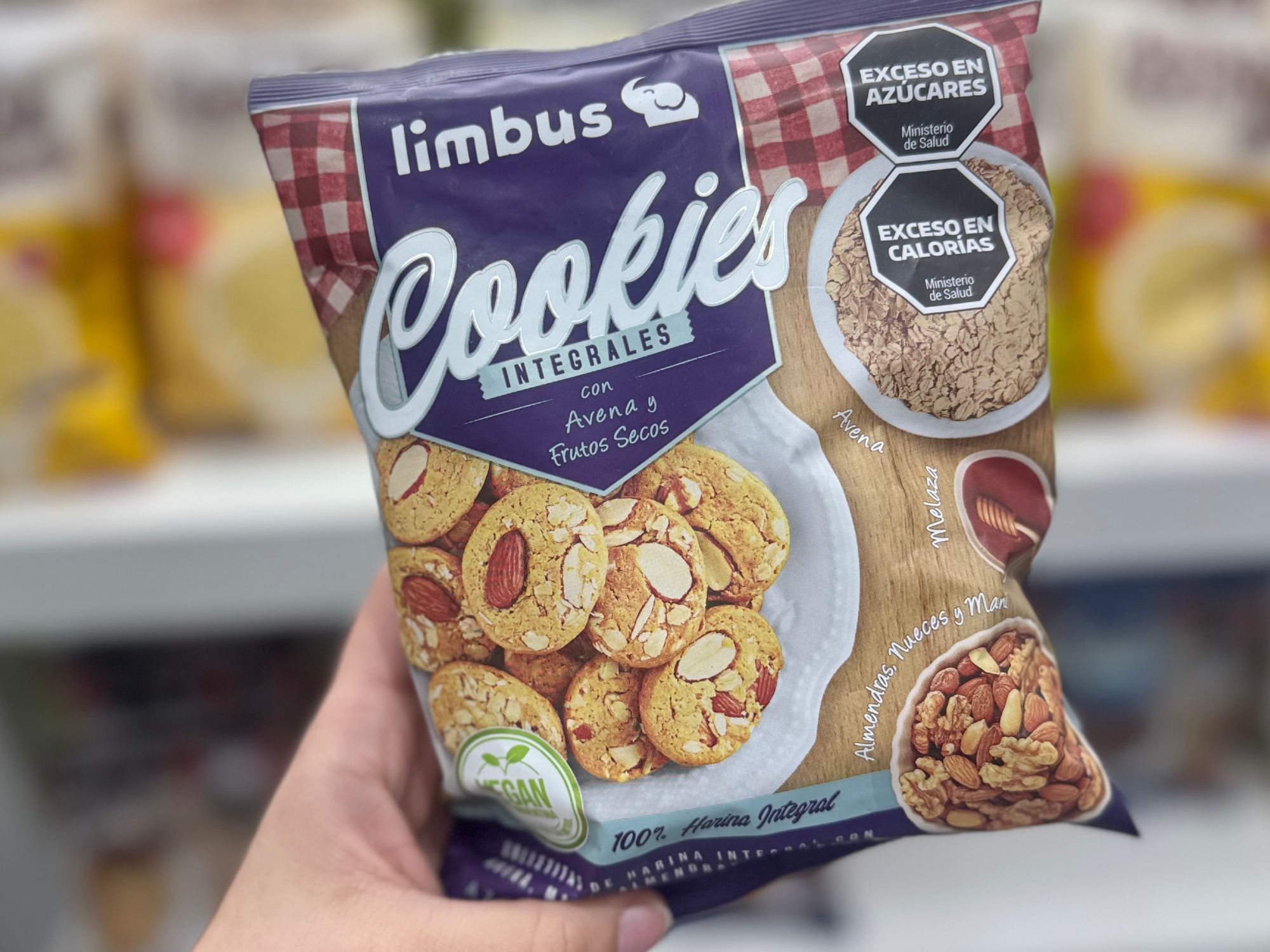 COOKIES INTEGRALES (avena y frutos secos)