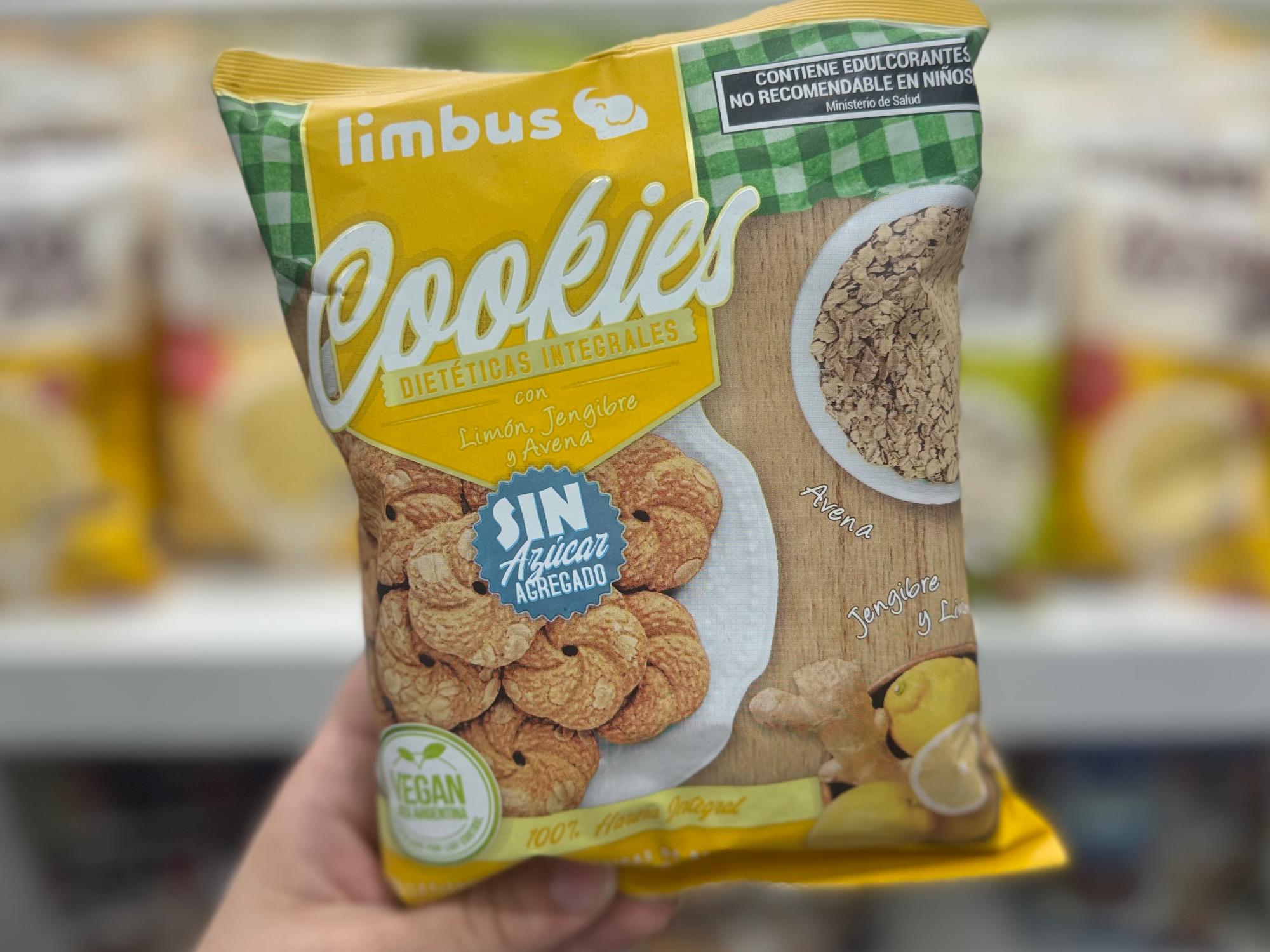 COOKIES INTEGRALES (limón, jengibre y avena)