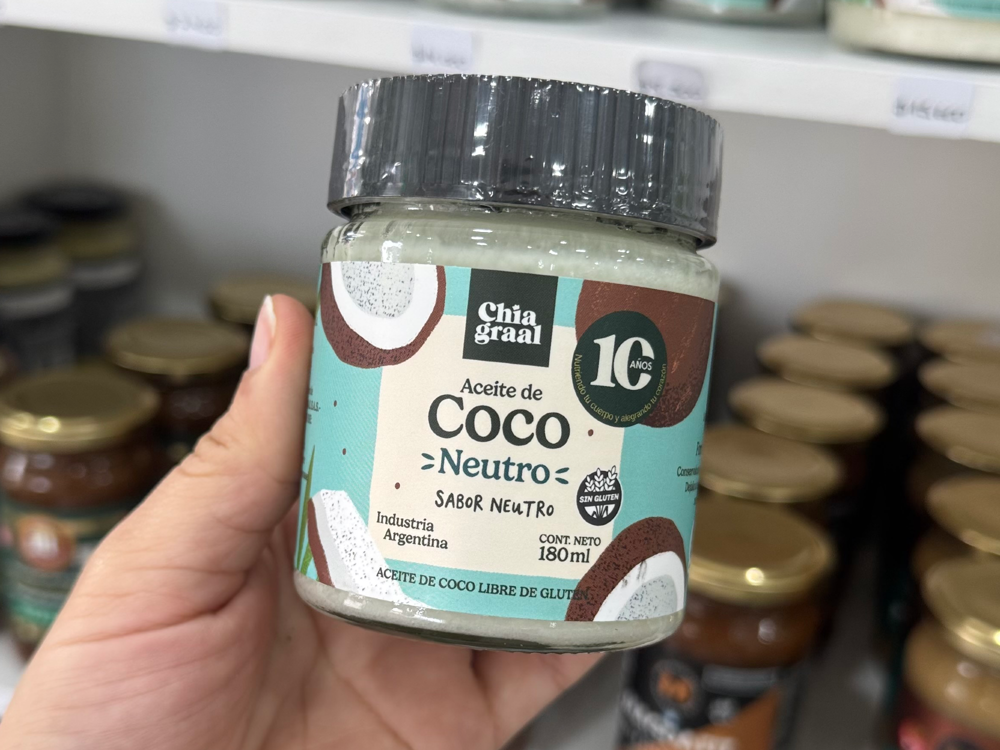 ACEITE DE COCO NEUTRO (chía graal) 180ml