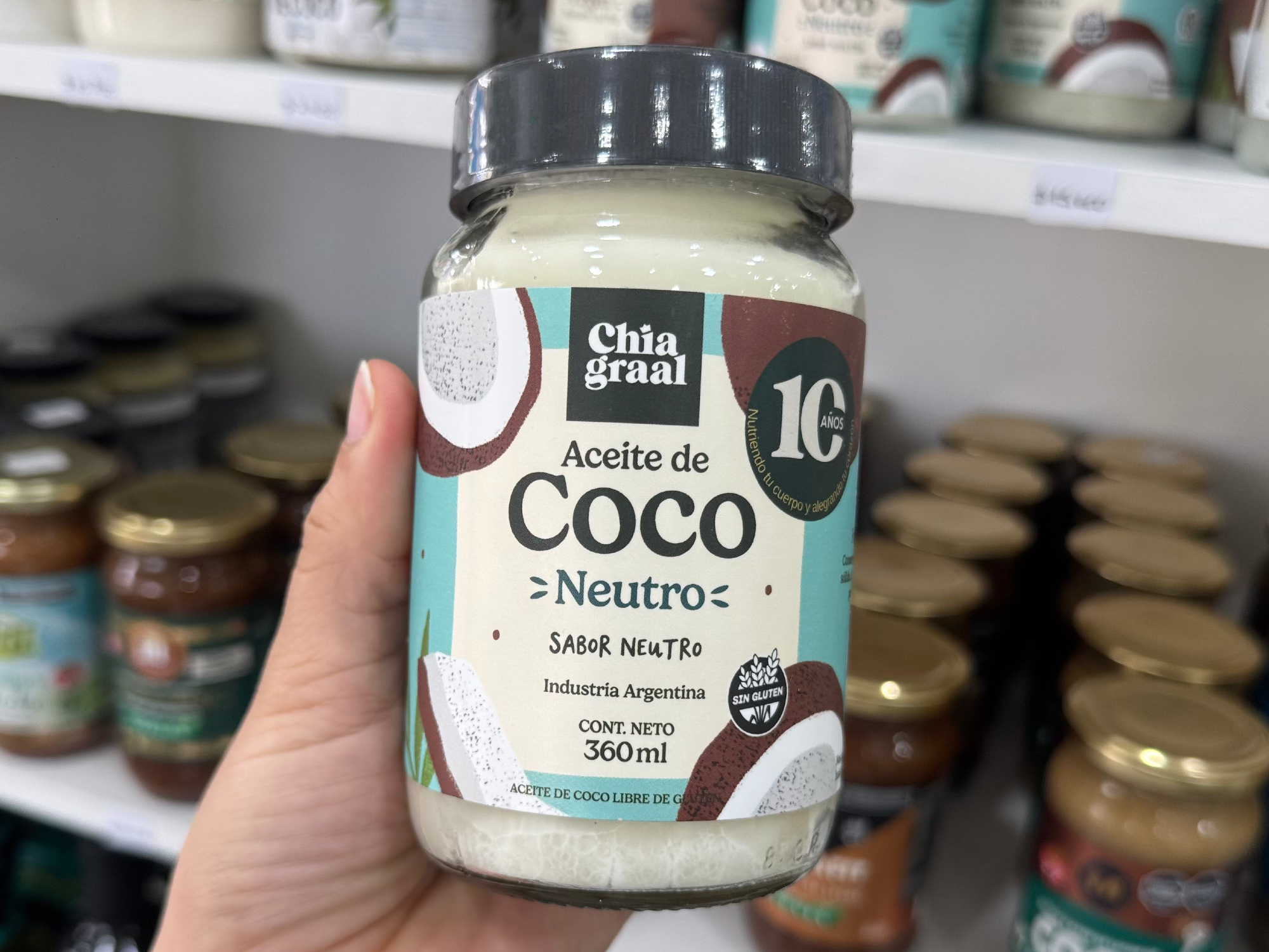 ACEITE DE COCO NEUTRO (chía graal) 360ml
