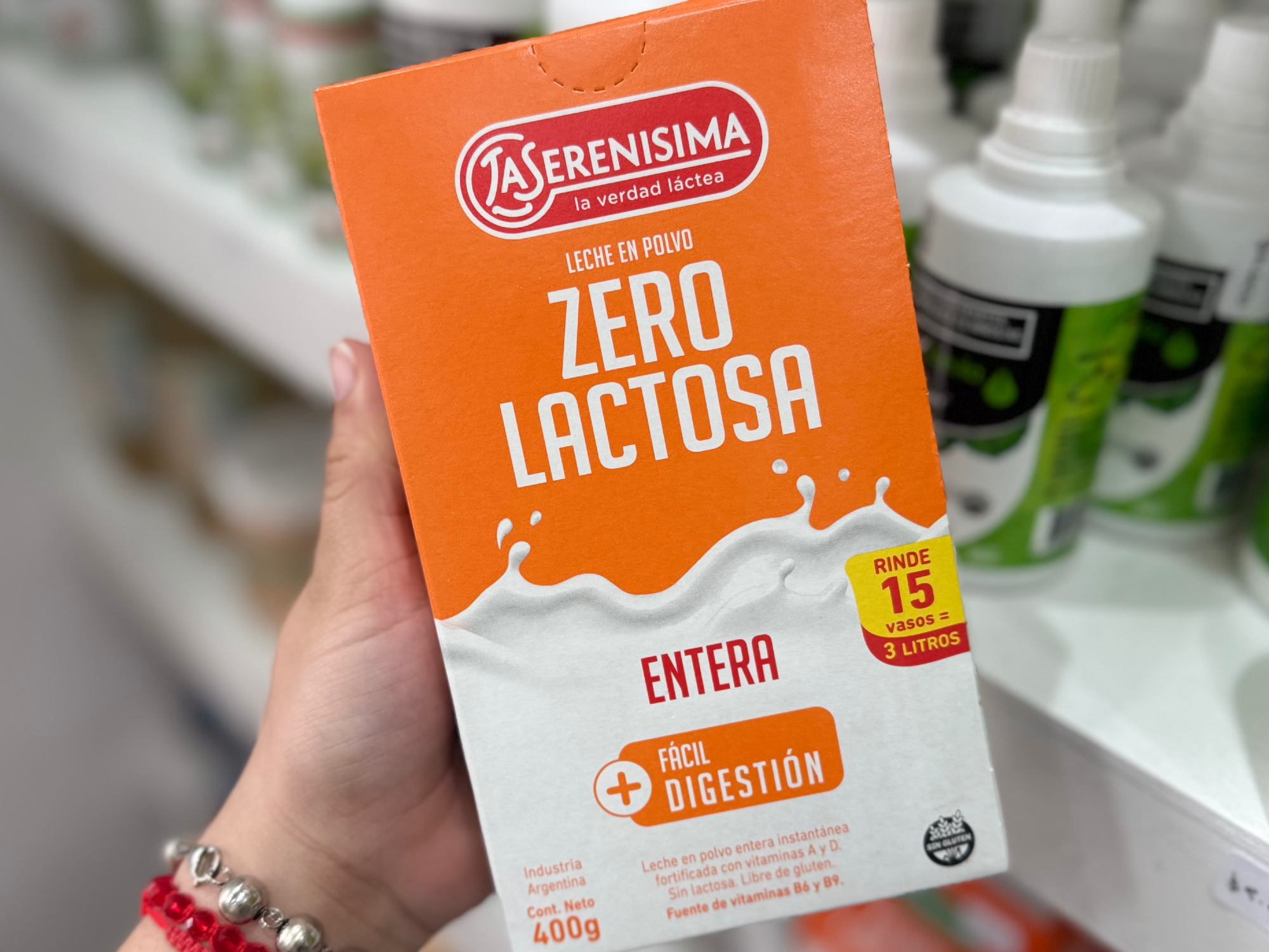 LECHE ZERO LACTOSA ENTERA (en polvo)