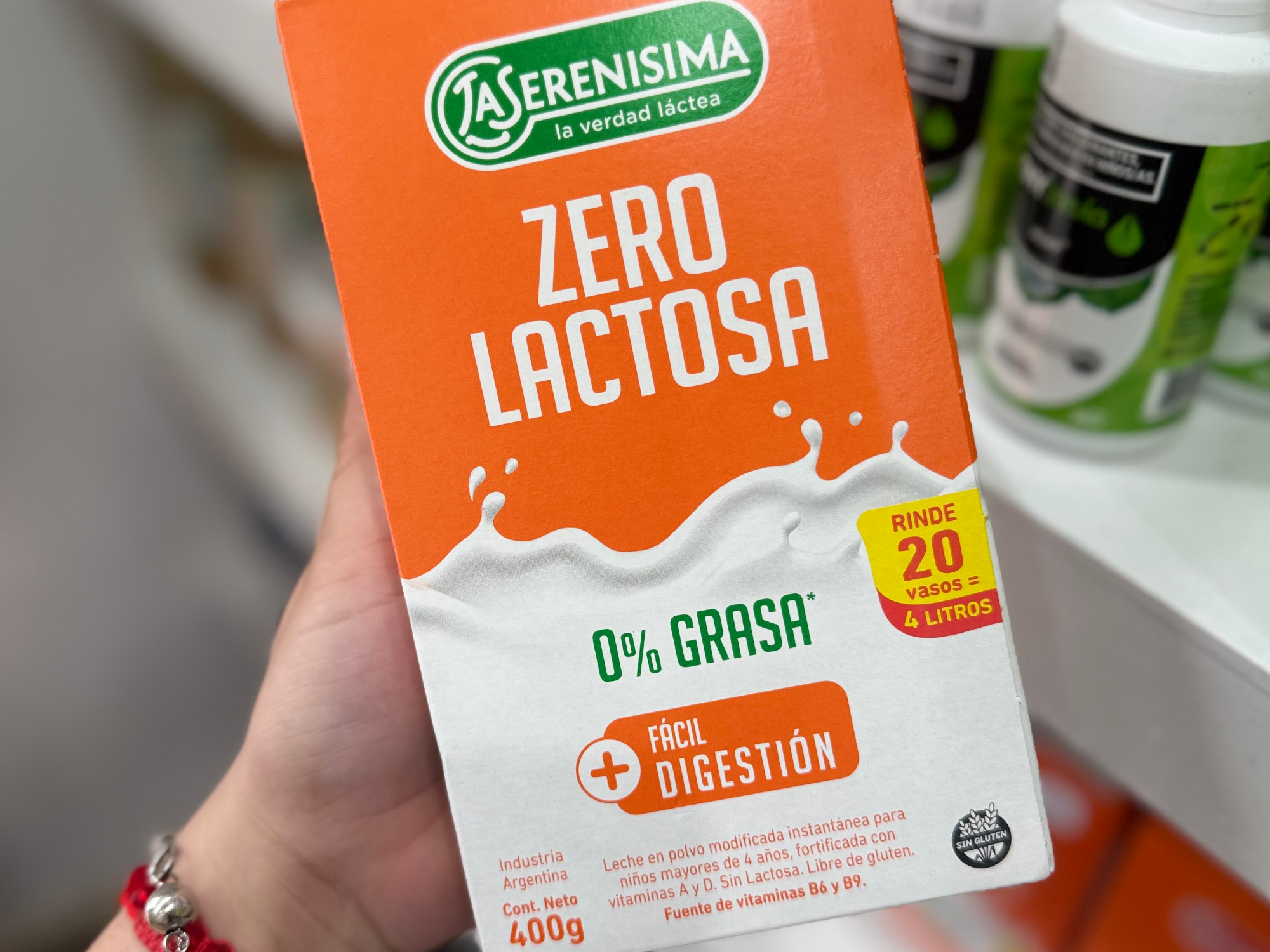 LECHE ZERO LACTOSA 0% GRASA (en polvo)