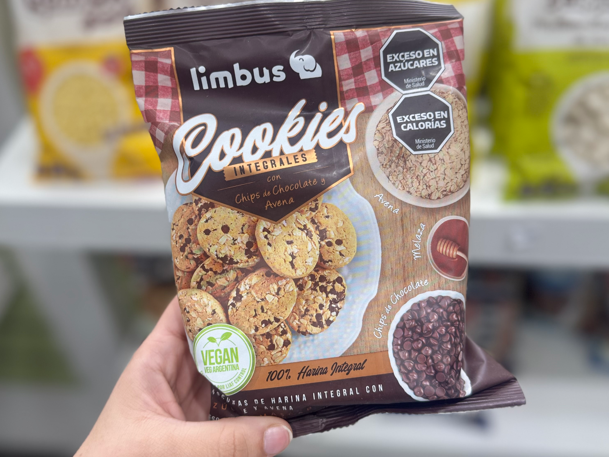 COOKIES INTEGRALES (chips chocolate y avena)