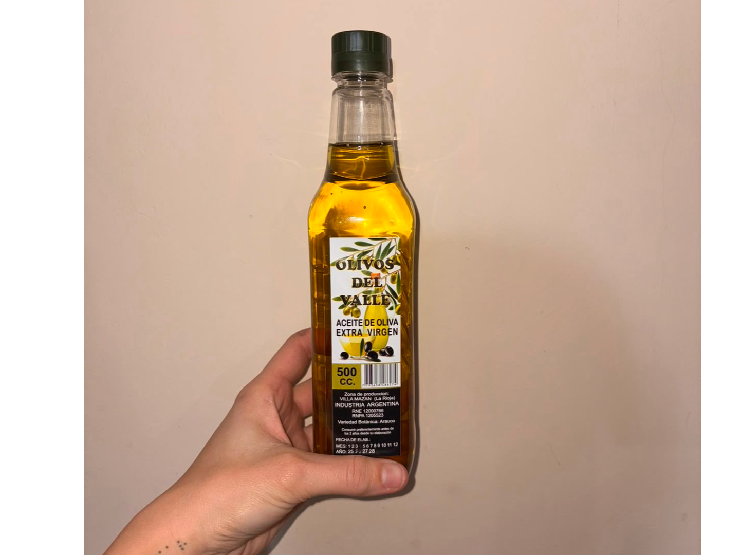 Aceite de oliva Olivos del valle 500cc de FrutNor Mayorista - Min. compra: $70.000