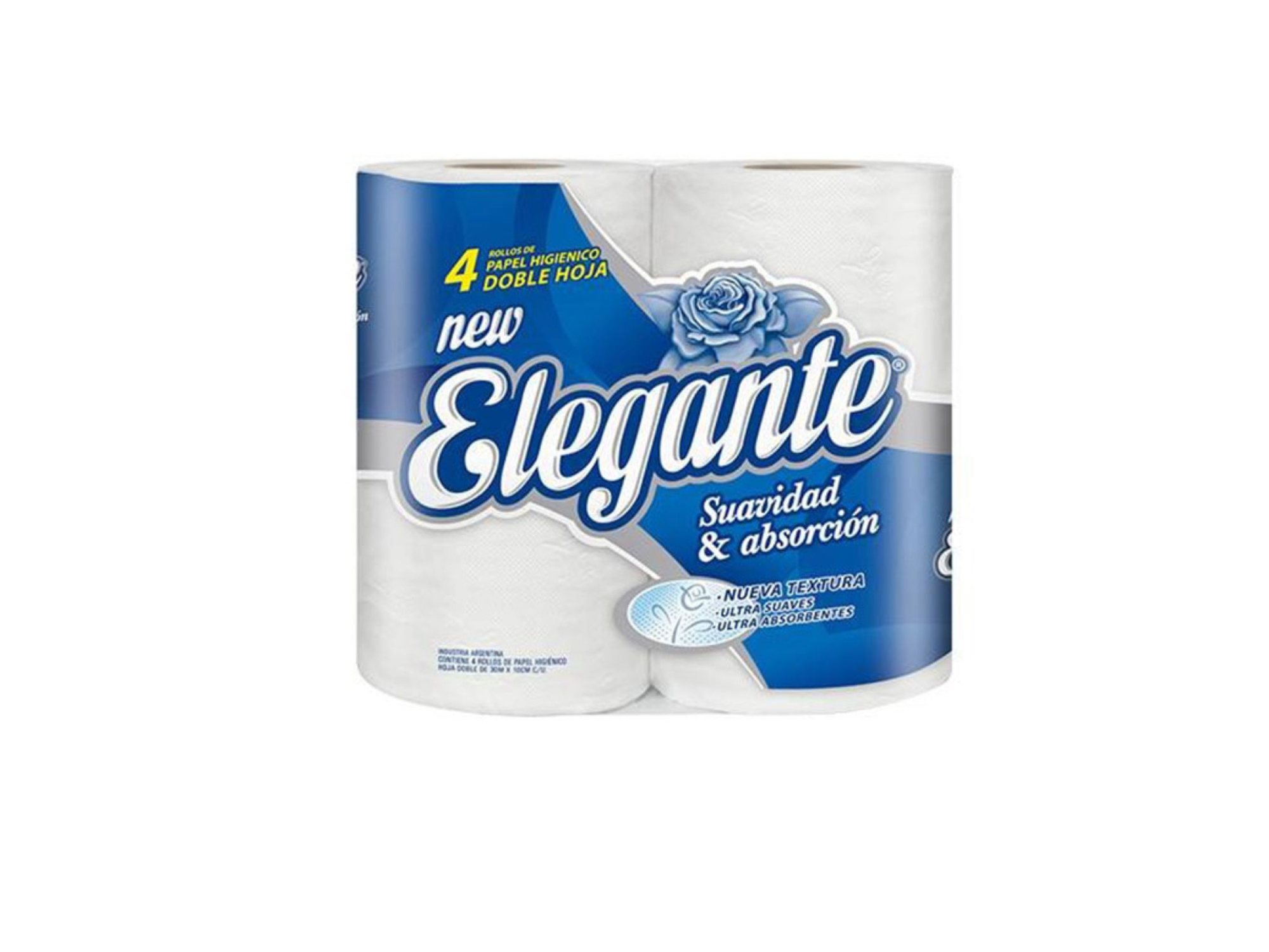 Papel Hig. doble hoja 4 rollos x 30 mt. - Elegante