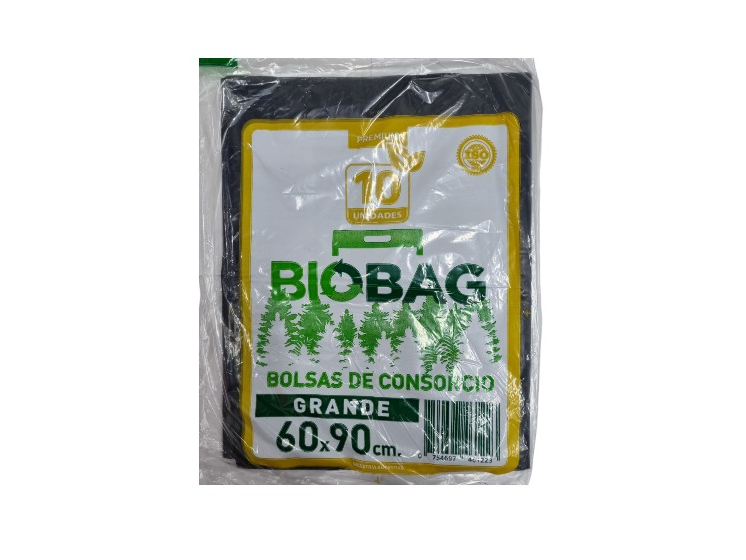 Bolsa negra 60x90 x 10 u. Bio Bag