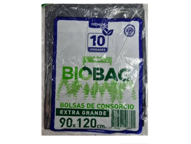 Bolsa negra 90x120 x 10 u. Bio Bag