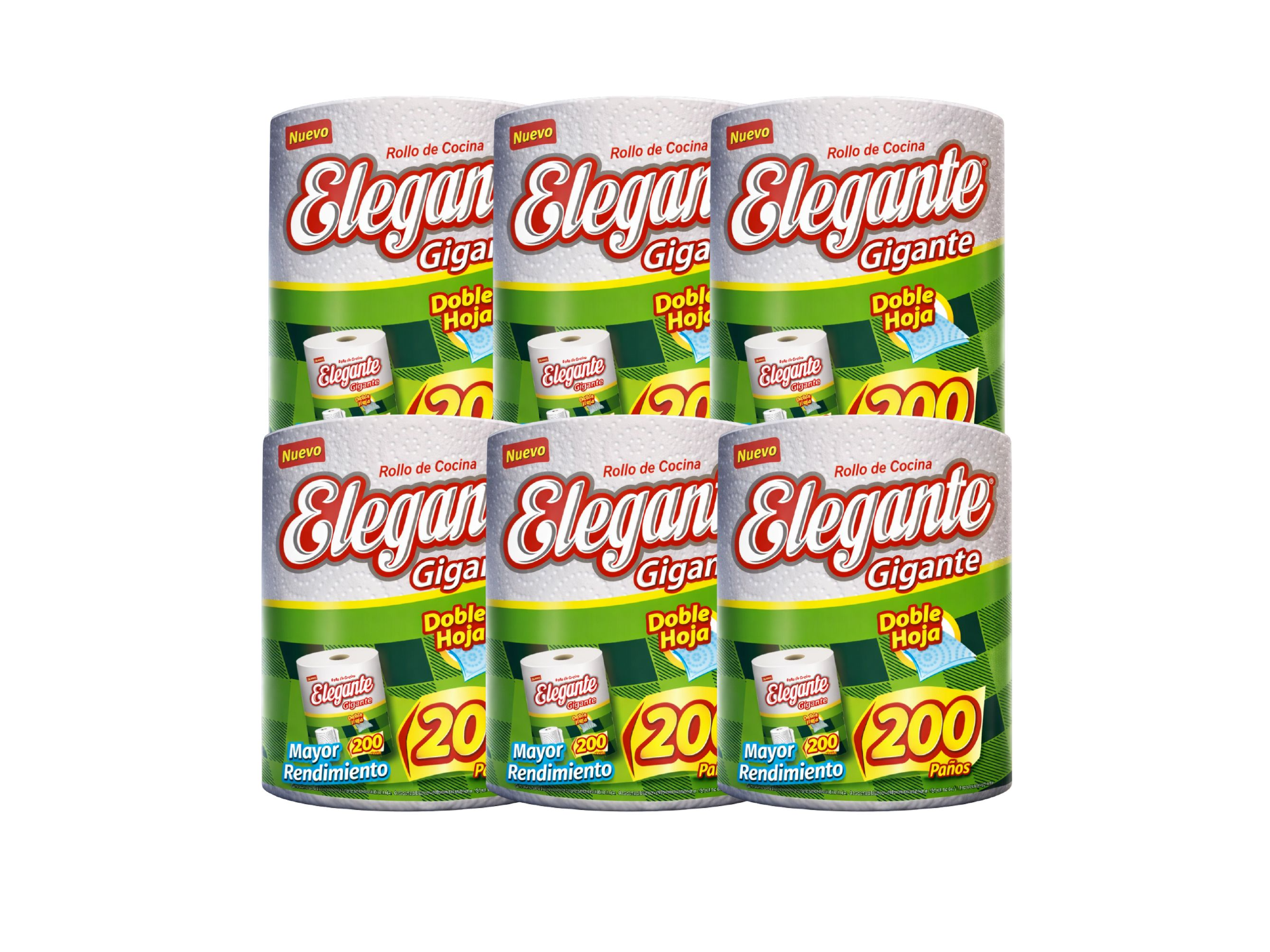 Bolsón Rollo cocina gigante 6 paquetes x 200 paños