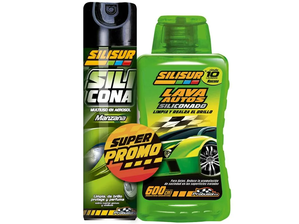 KIT DUO SILICONA + SHAMPOO LAVAAUTOS