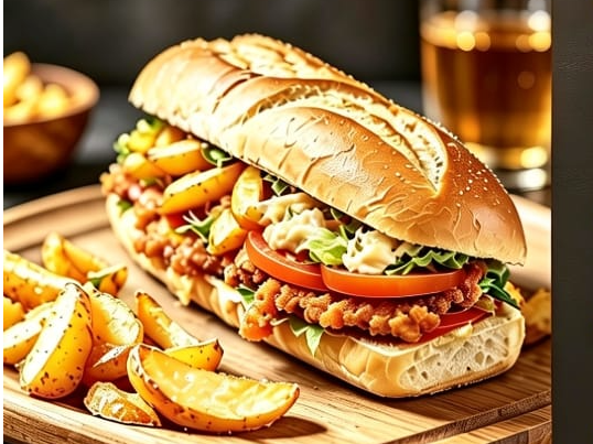 Sandwich napolitano d carne para dos personas