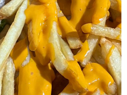 Papas con cheddar
