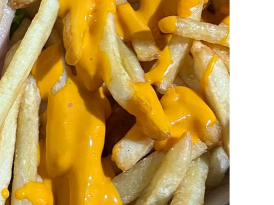Papas con cheddar