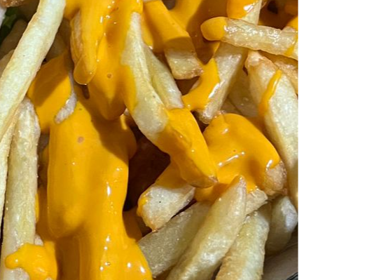 Papas con cheddar