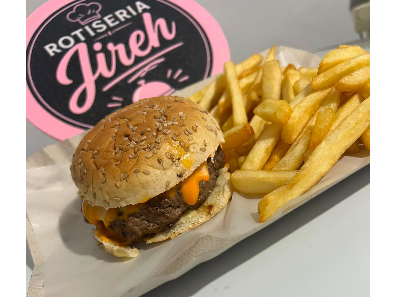 Hamburguesa con cheddar