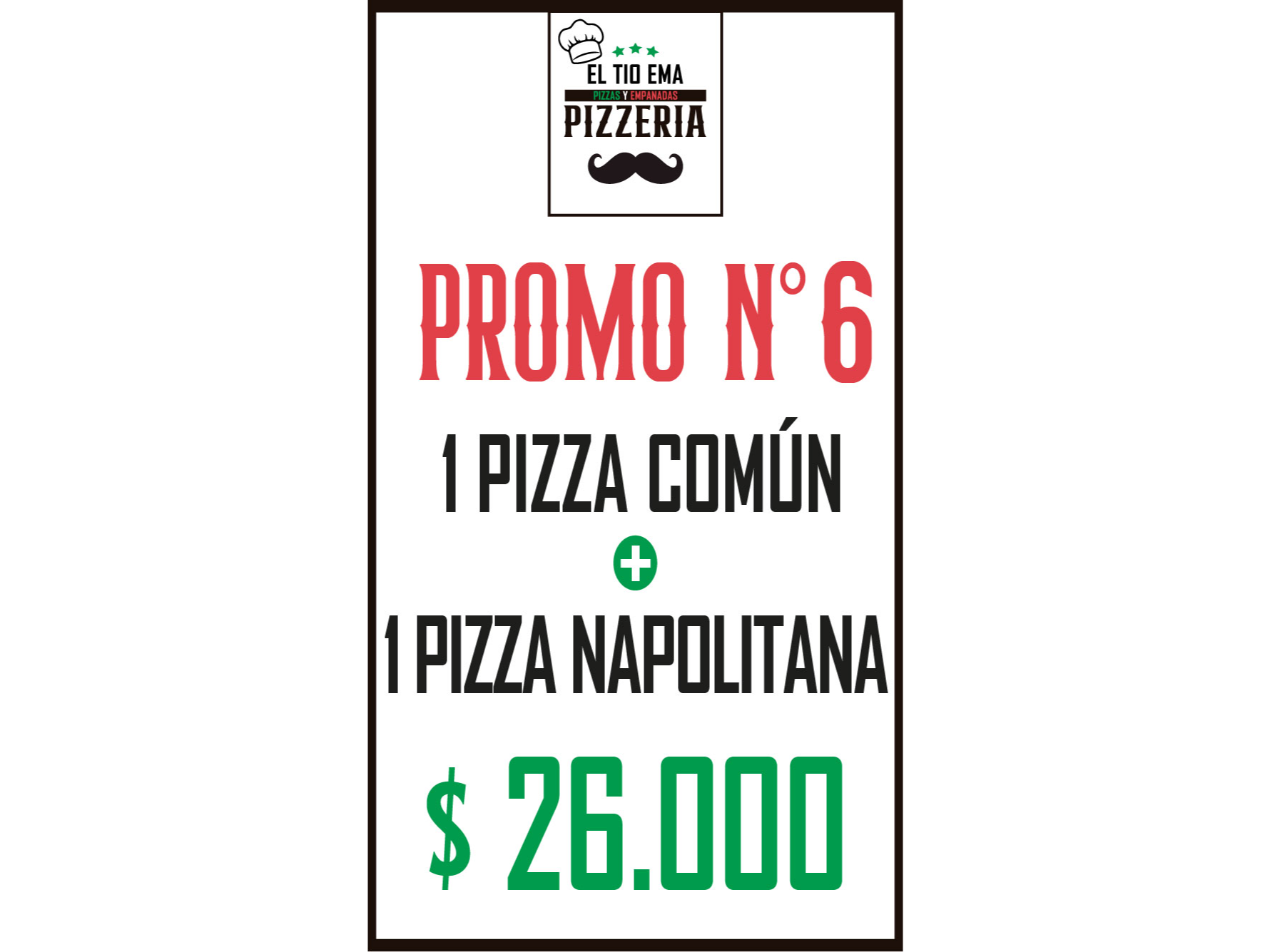 una pizza muzzarella y una pizza napolitana
