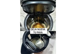Polvo mágico quitasarro para pavas, cafeteras