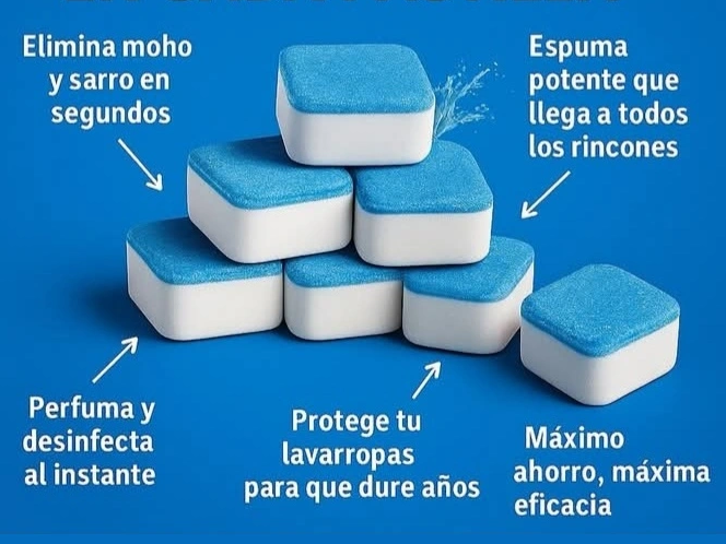 Pastillas limpia lavarropas