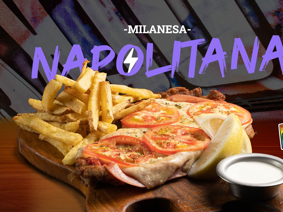 TABLA DE MILANESA NAPOLITANA DE CARNE