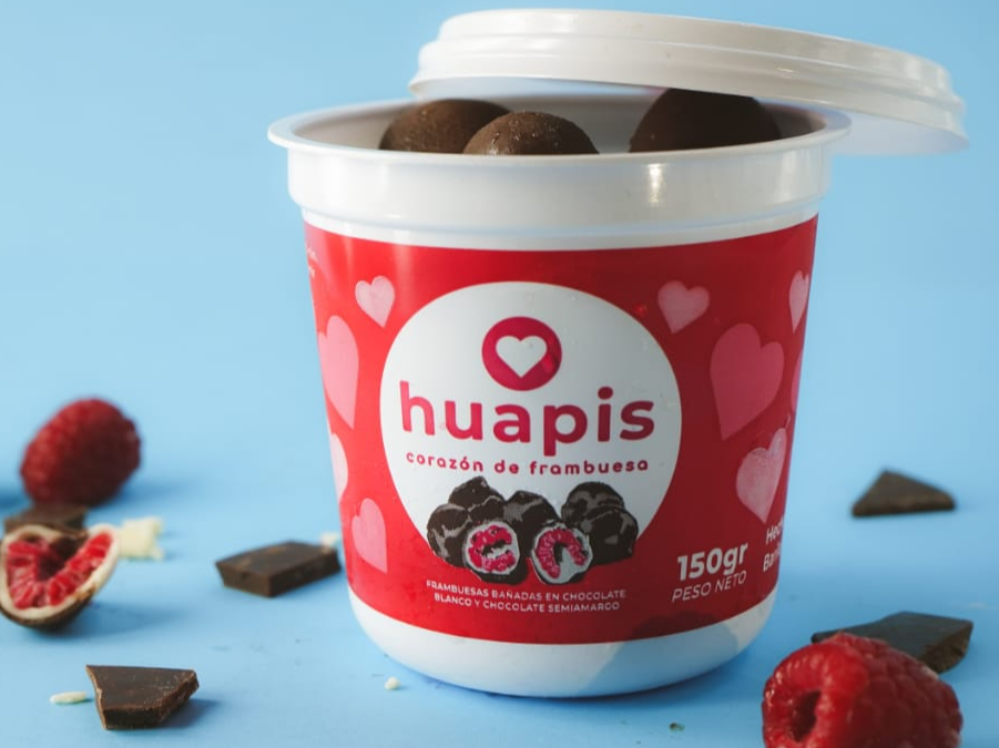 Frambuesas con Chocolate Amargo