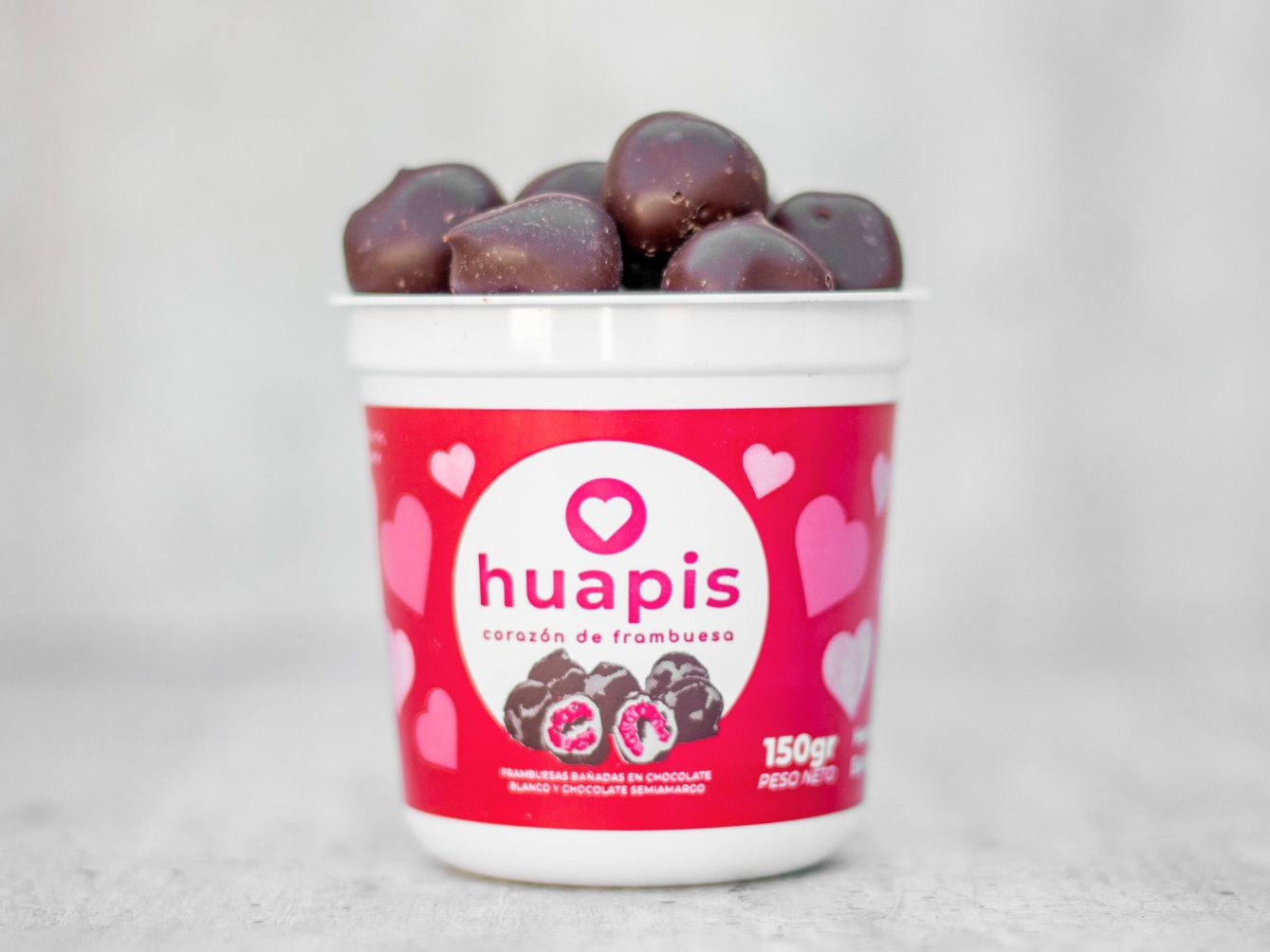 Frambuesas con Chocolate con leche