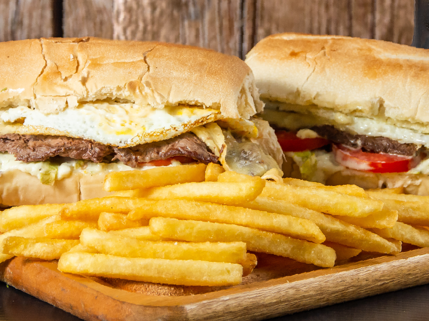 2 LOMOS COMPLETOS CON PAPAS