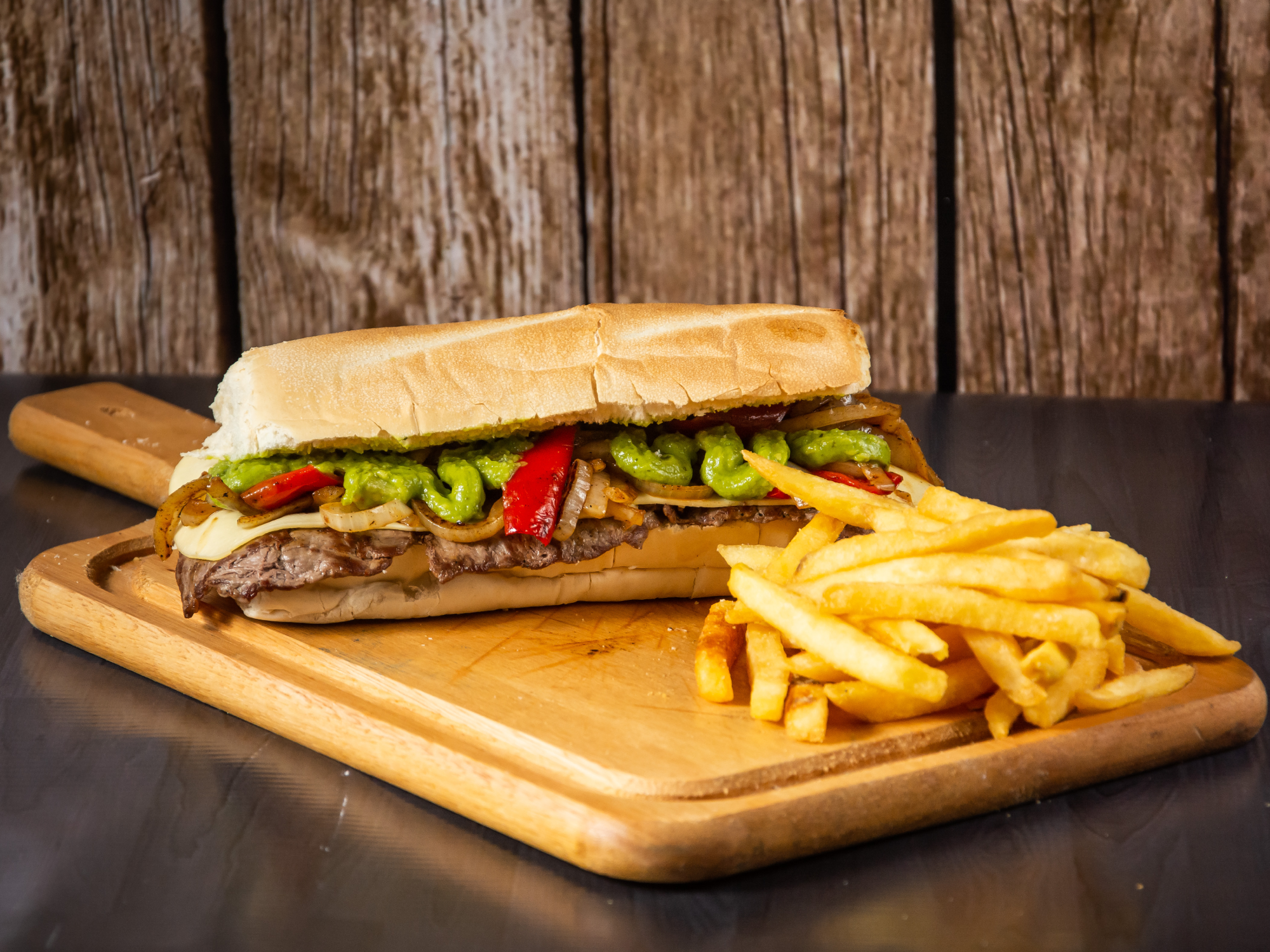 LOMO MEXICANO CON PAPAS