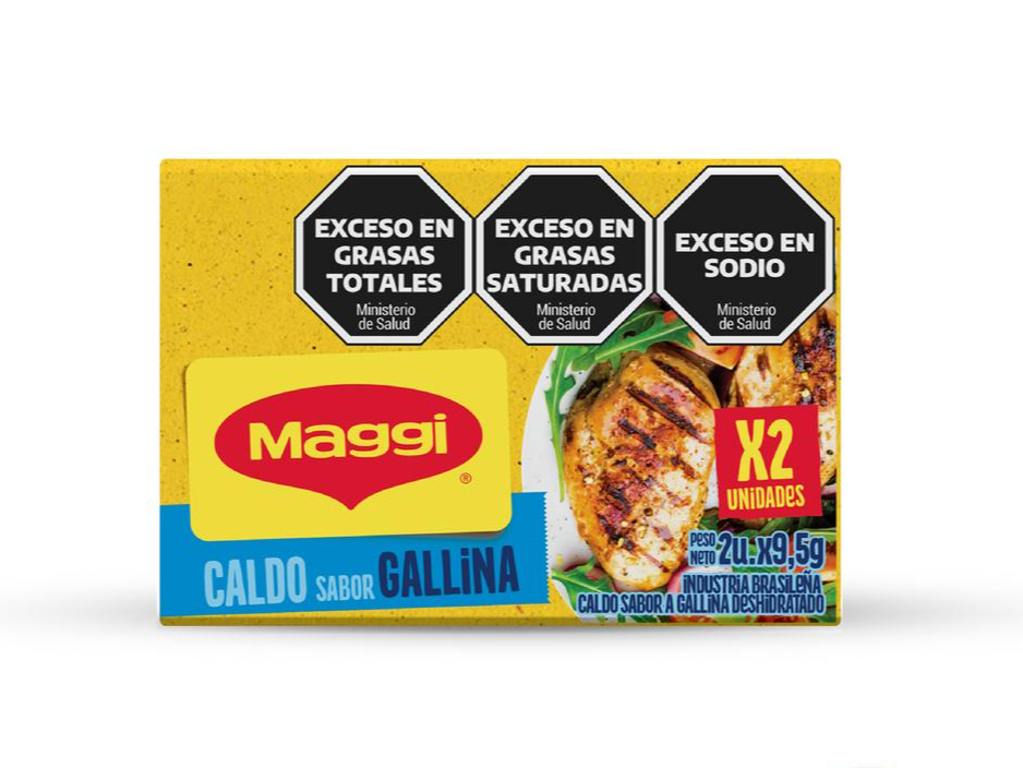CALDO EN CUBO MAGGI X2 VERDURA/GALLINA