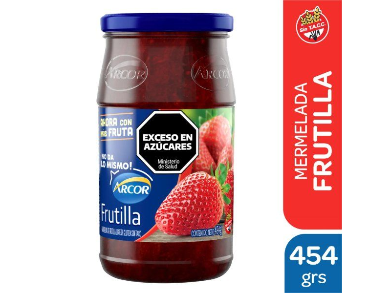 MERMELADA ARCOR FRASCO 454 GRS
