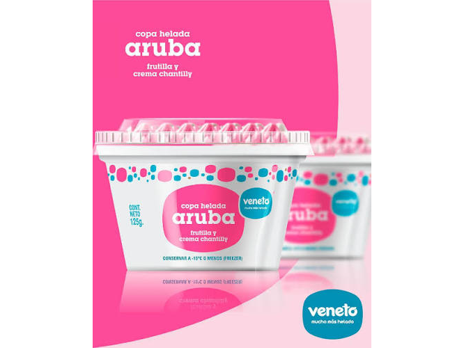 COPA ARUBA POTE  FRUTILLA   VENETO 125gr