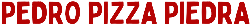 Logo Pedro Pizza Piedra