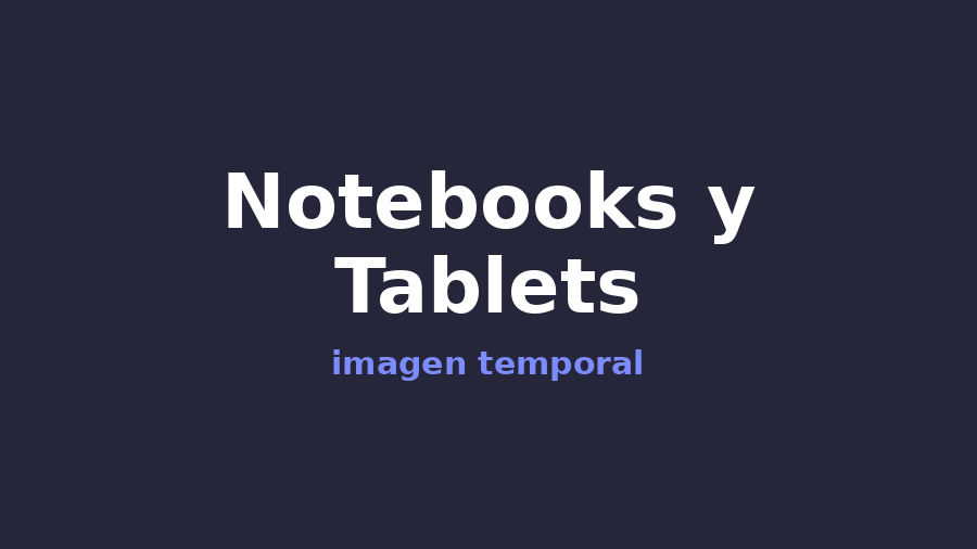 Notebooks y Tablets
