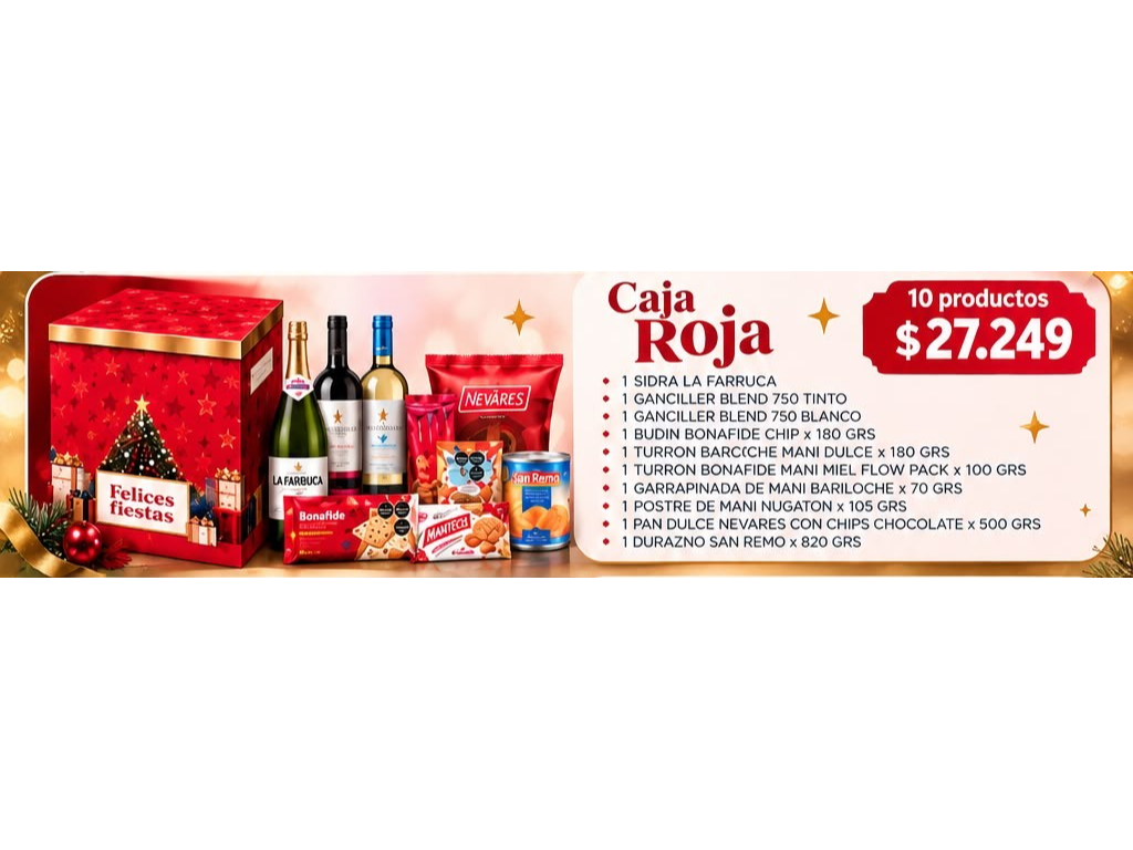 CAJA NAVIDEÑA ROJA