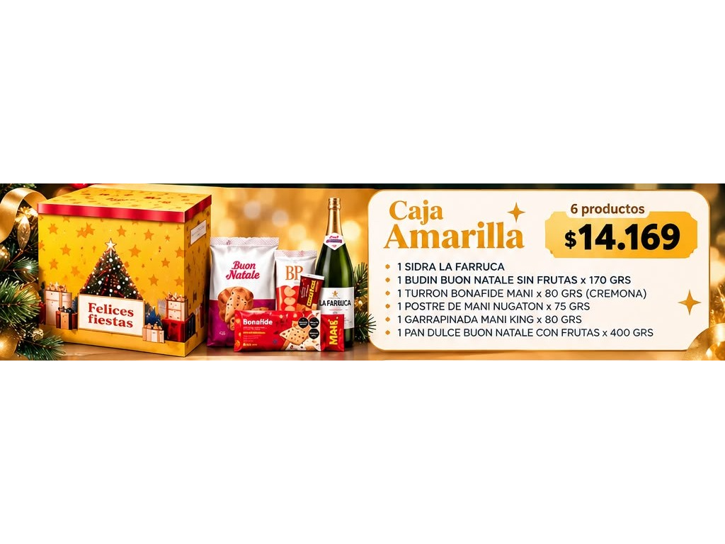 CAJA NAVIDEÑA AMARILLA