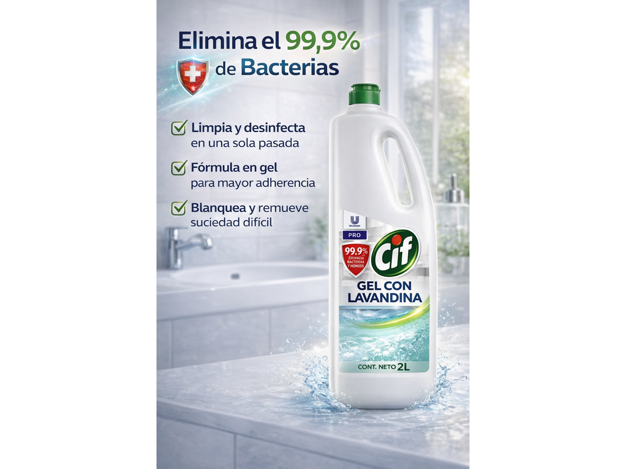 Cif Gel con Lavandina 2L