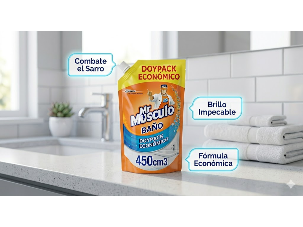 Mr Músculo baño Doypack económico x 450cm3