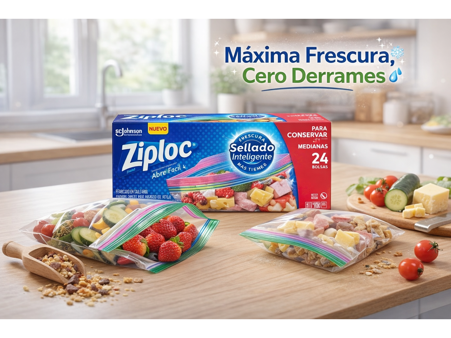 Bolsa ziploc Mediana x 24 unidades