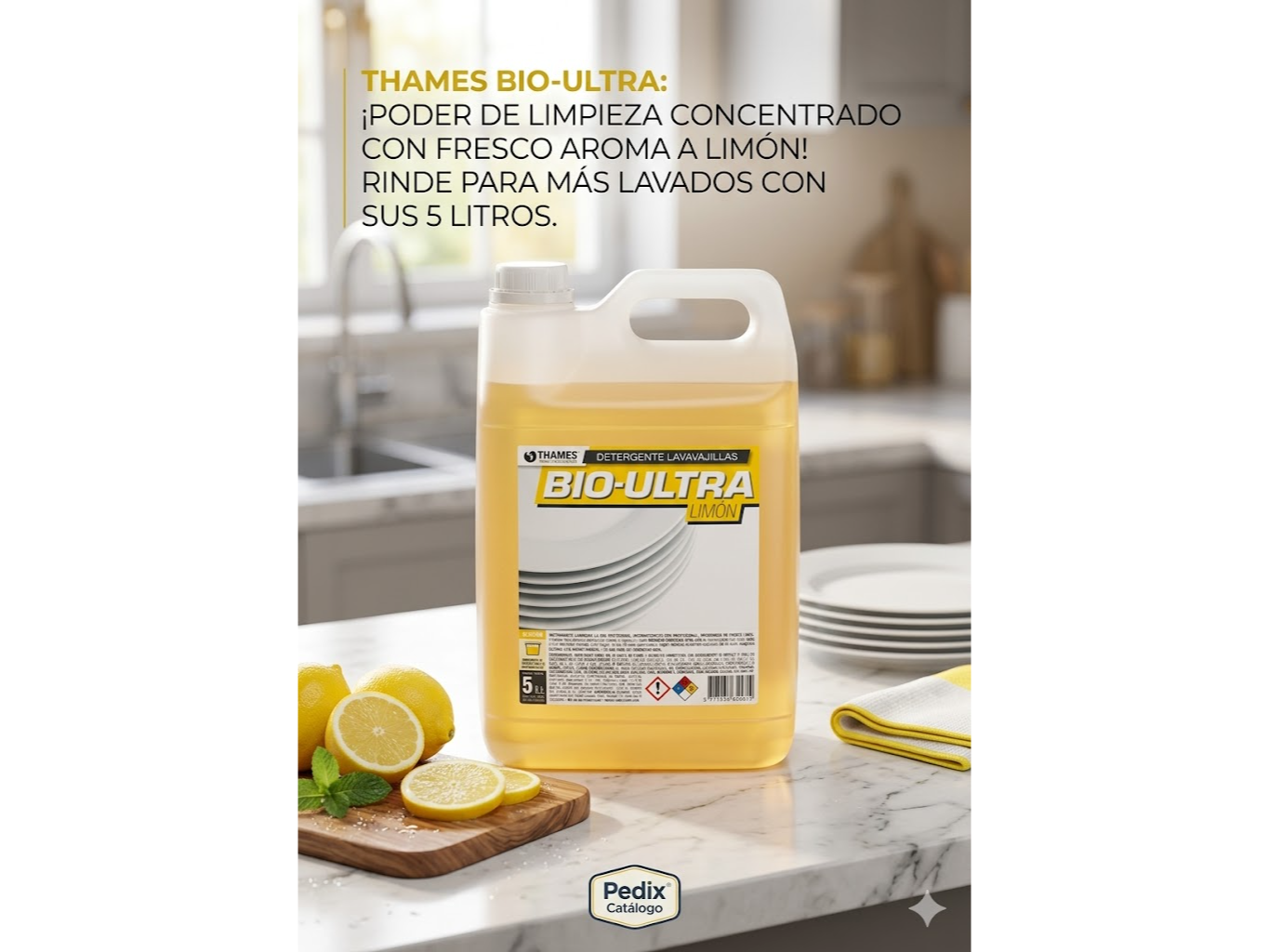 Detergente Bio-Ultra Limón 5lts.