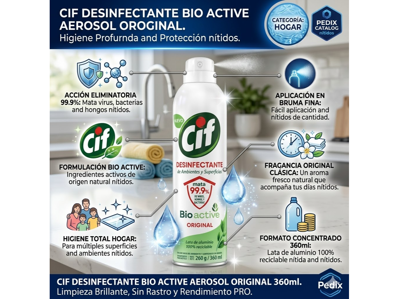 Cif  desifectante 360ml