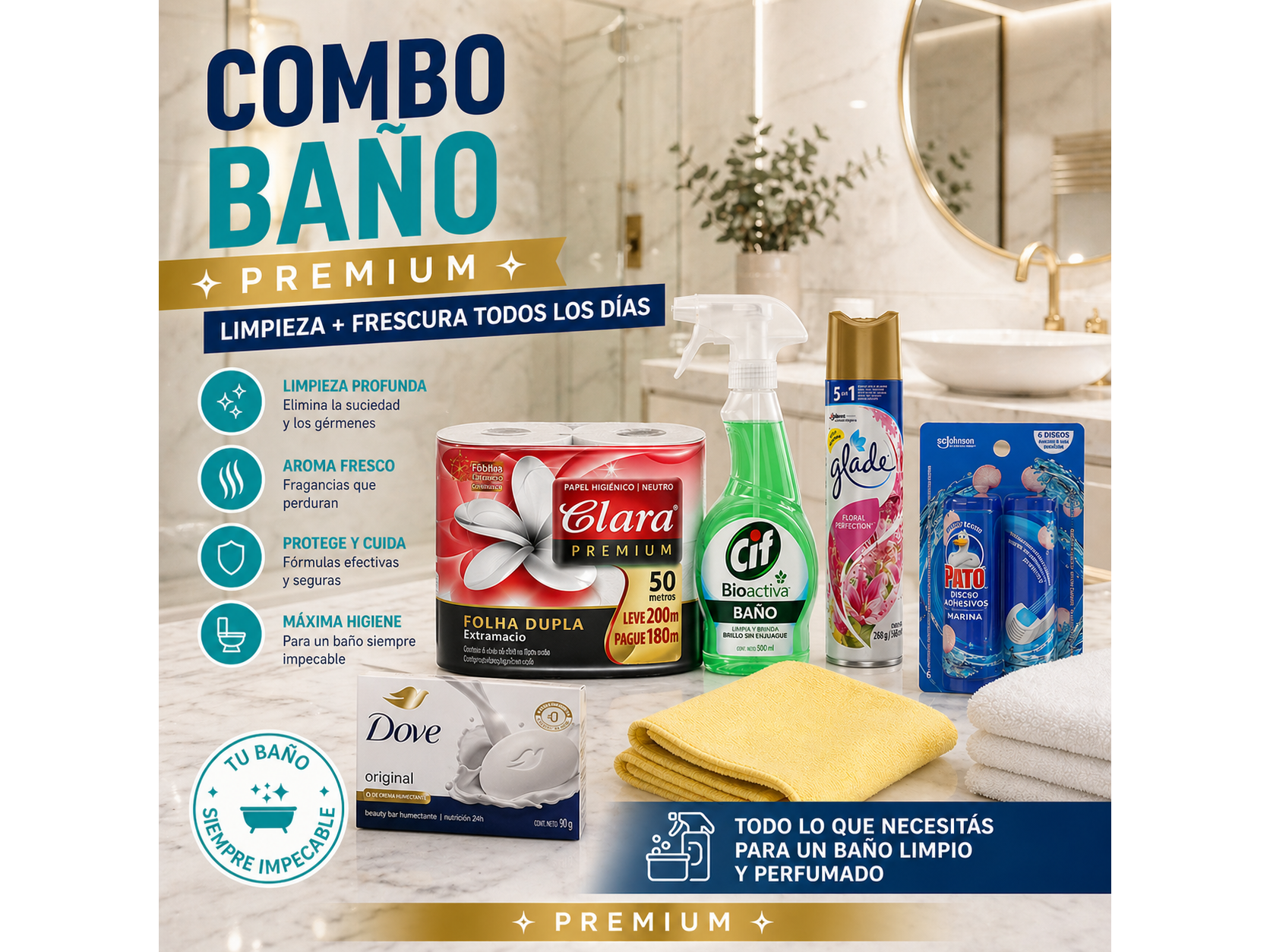 Combo baño PREMIUM