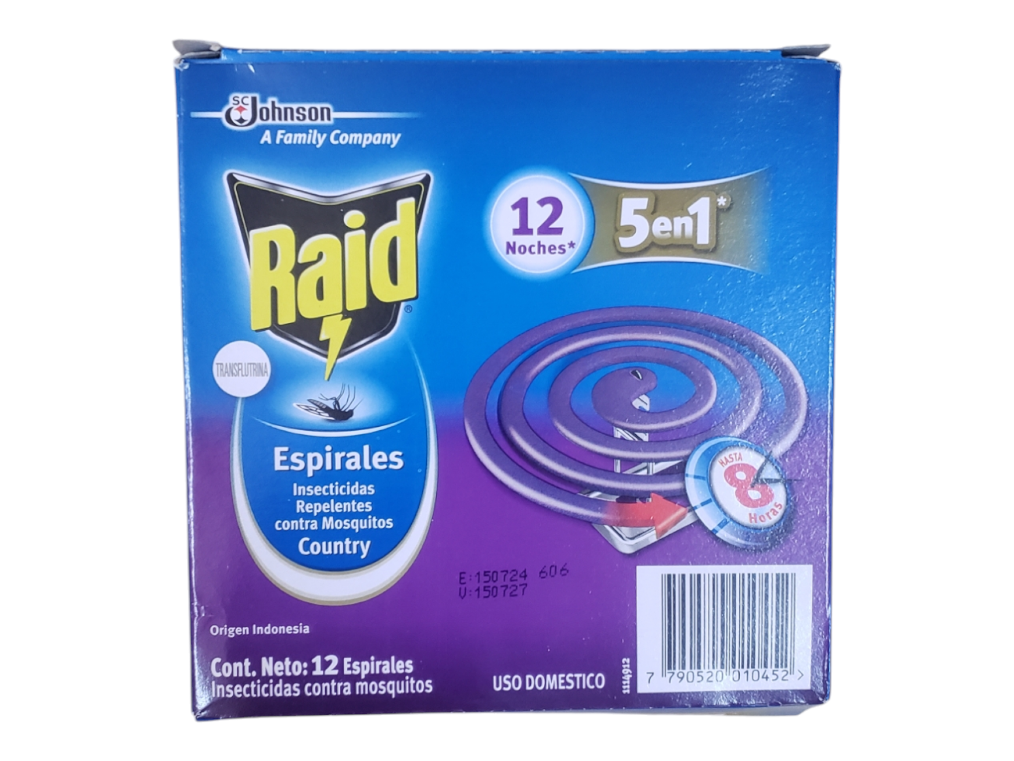 RAID ESPIRALES LAVANDA 12u