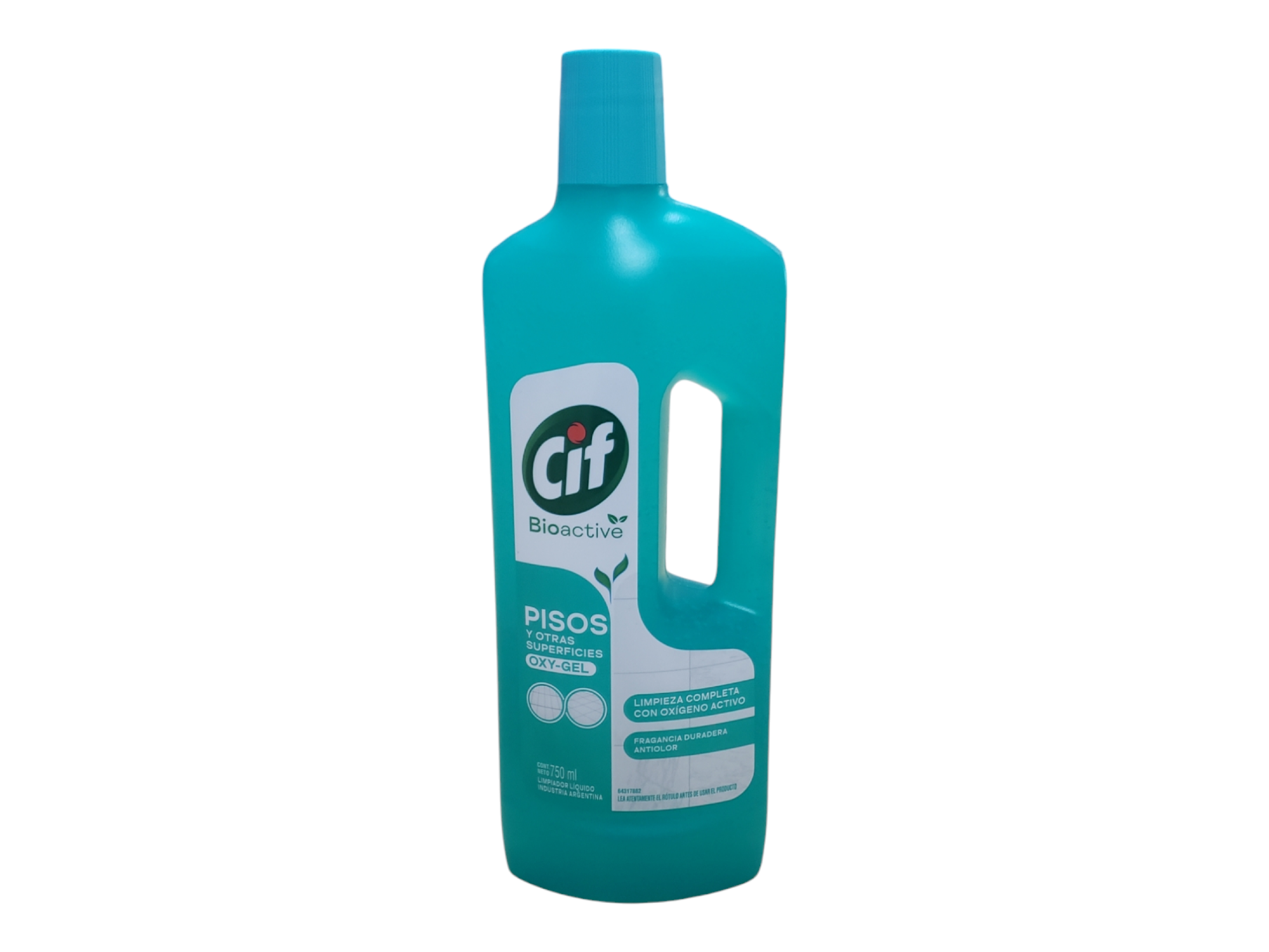 LIMPIADOR LIQUIDO PARA PISOS CIF OXIGEL BOT x750ml