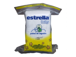 PAÑOS DE ALGODÓN EXTRELLA BABY MAXI X 40u