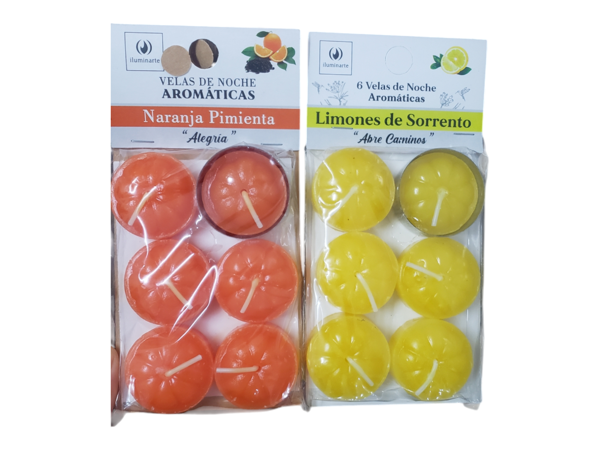 VELAS AROMÁTICAS X6u.