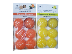 VELAS AROMÁTICAS X6u.