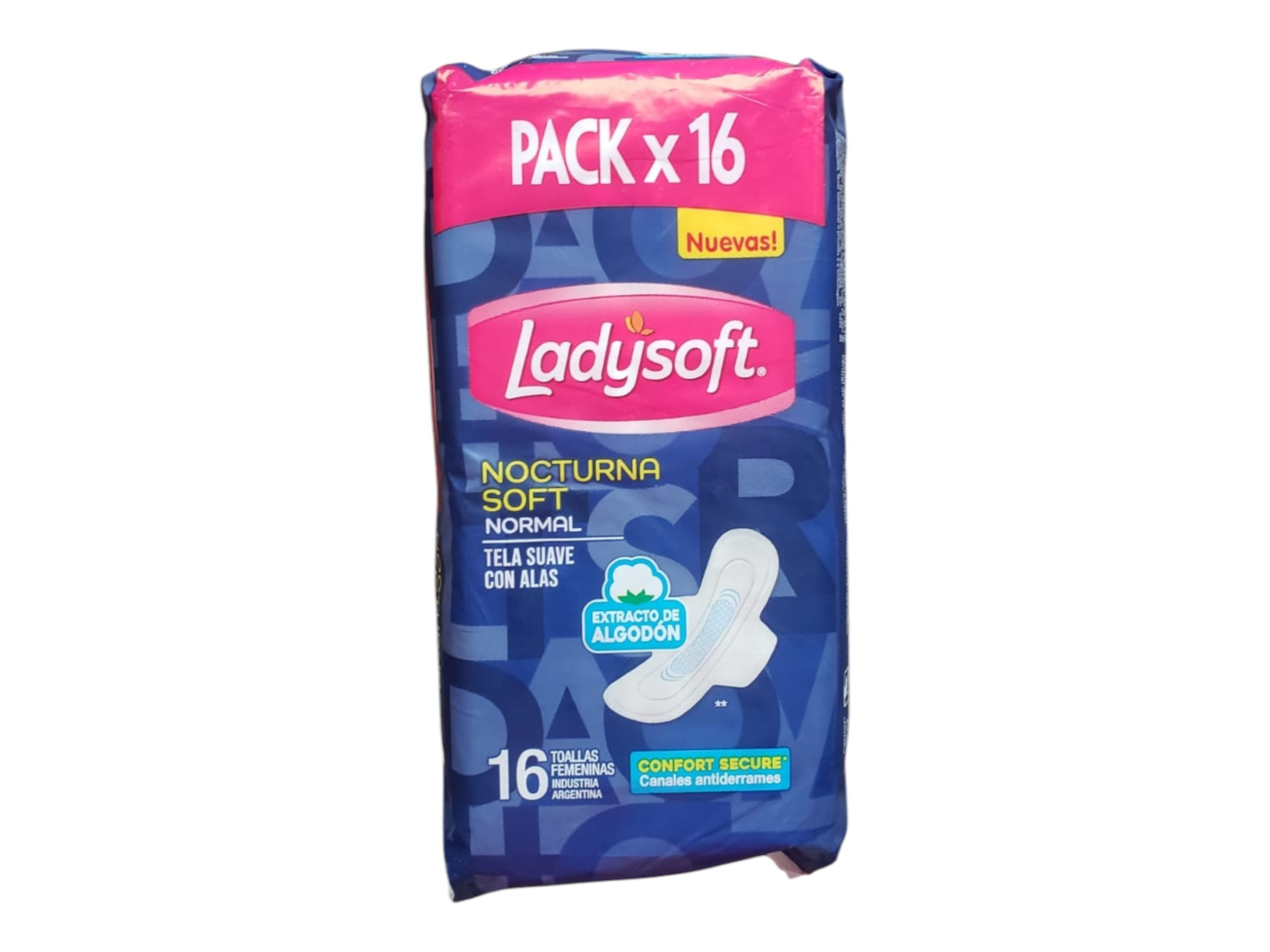 TOALLA FEMENINA LADYSOFT NOCTURNA NORMAL C-ALAS