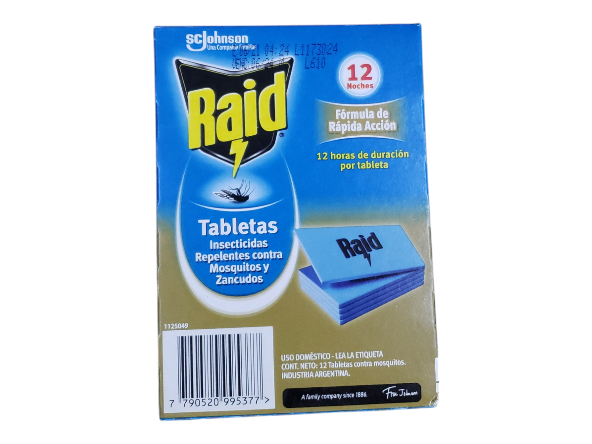 TABLETAS RAID