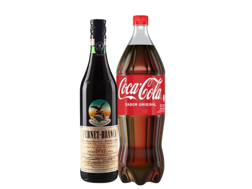 1 BRANCA 750CC +  1 COCA 1.75L